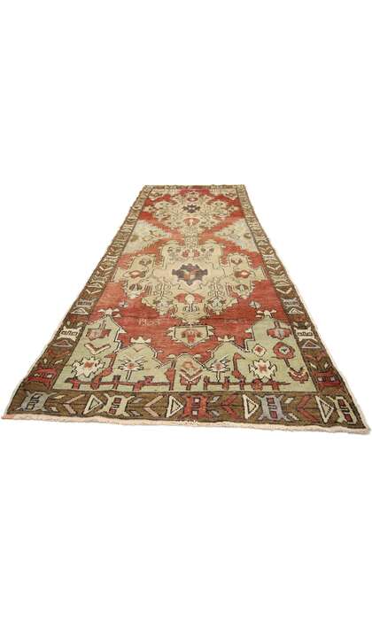 3 x 9 Vintage Turkish Oushak Rug 50261