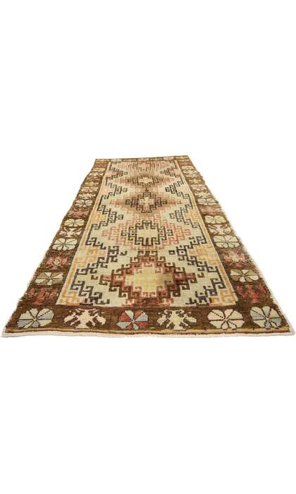 4 x 8 Antique Turkish Oushak Rug 50288