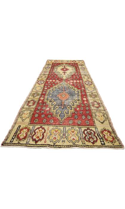 3 x 9 Antique Turkish Oushak Rug 50317