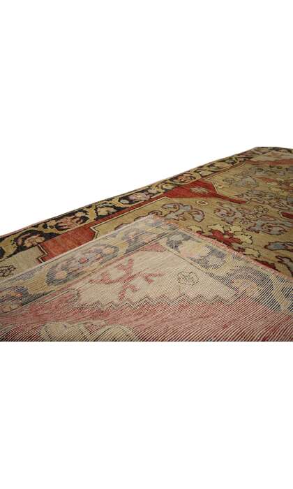 4 x 9 Antique Turkish Oushak Rug 50319