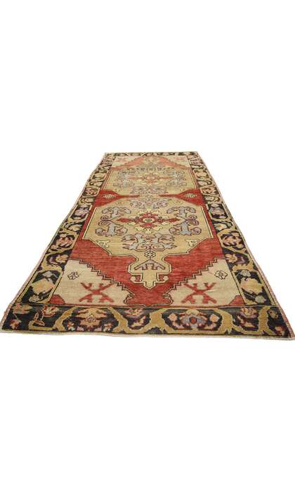 4 x 9 Antique Turkish Oushak Rug 50319