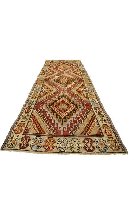 4 x 10 Antique Turkish Oushak Rug 50358
