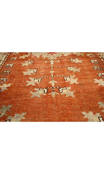 4 x 9 Antique Turkish Oushak Rug 50634