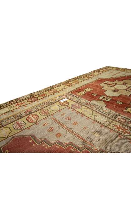 4 x 8 Vintage Turkish Oushak Rug 50643