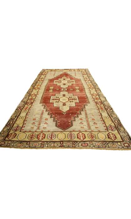 4 x 8 Vintage Turkish Oushak Rug 50643
