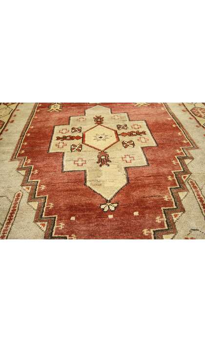 4 x 8 Vintage Turkish Oushak Rug 50643
