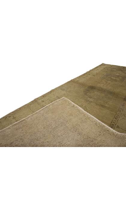 4 x 10 Vintage Turkish Oushak Rug 50837 backside