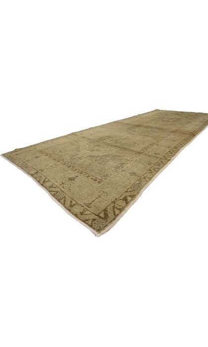 4 x 10 Vintage Turkish Oushak Rug 50837 corner