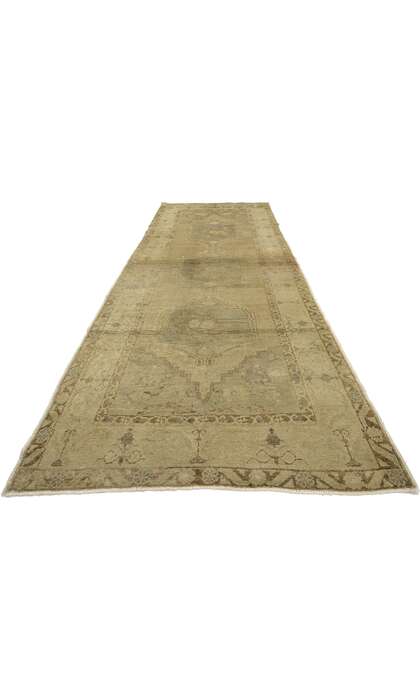 4 x 10 Vintage Turkish Oushak Rug 50837 floor