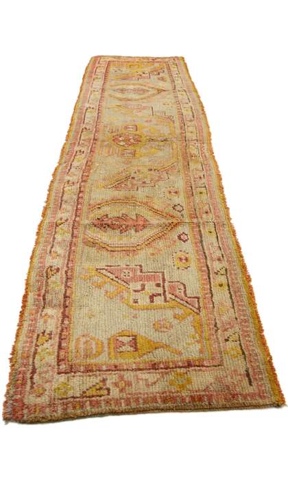 2 x 9 Antique Turkish Oushak Rug 50879