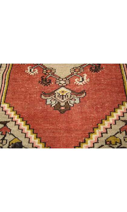 2 x 9 Vintage Red Turkish Oushak Rug 51147