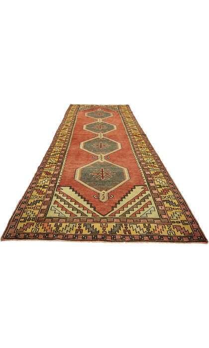 4 x 10 Vintage Oushak Rug 51357