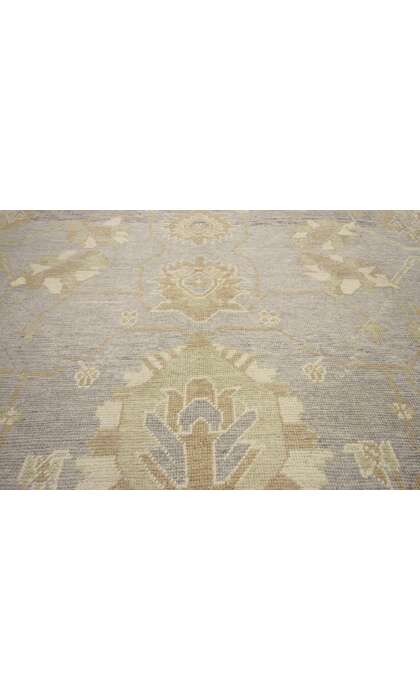 9 x 12 Turkish Gray Oushak Rug 51620