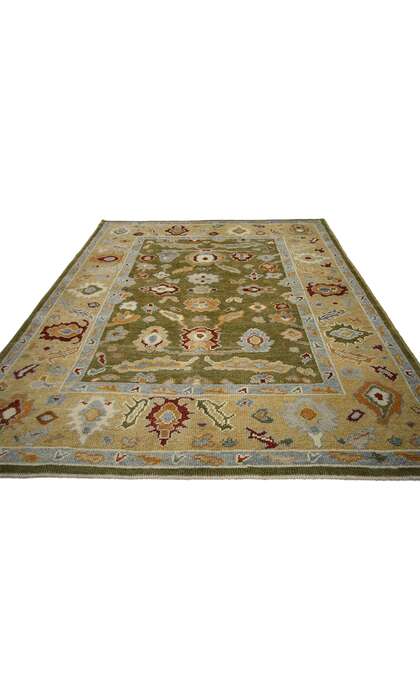 5 x 7 Earthy Modern Oushak Rug 52365