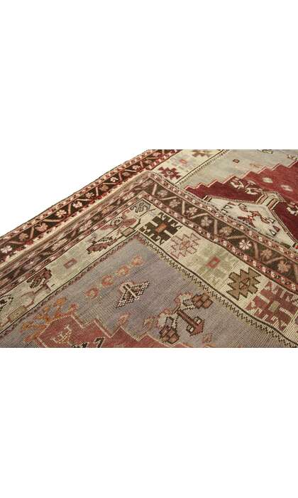 4 x 6 Vintage Turkish Oushak Rug 52384