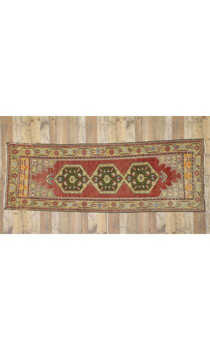 3 x 9 Vintage Turkish Oushak Rug 52390