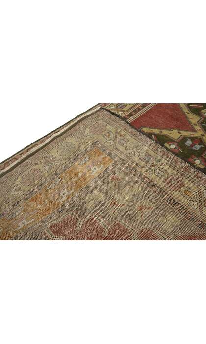 3 x 9 Vintage Turkish Oushak Rug 52390