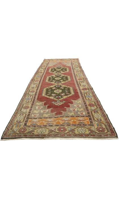 3 x 9 Vintage Turkish Oushak Rug 52390