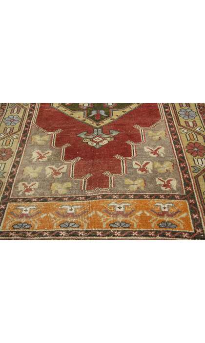 3 x 9 Vintage Turkish Oushak Rug 52390