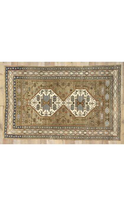4 x 6 Vintage Turkish Oushak Rug 52395
