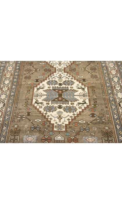 4 x 6 Vintage Turkish Oushak Rug 52395