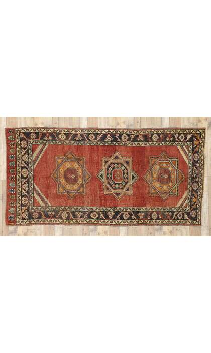 5 x 10 Vintage Turkish Oushak Rug 52399