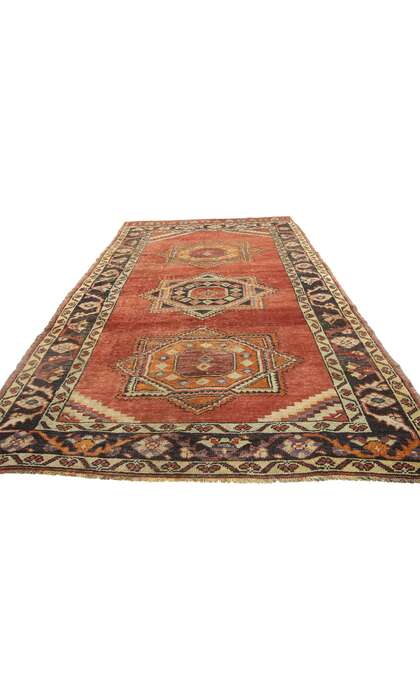 5 x 10 Vintage Turkish Oushak Rug 52399