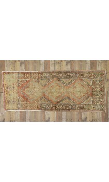 4 x 9 Vintage Turkish Oushak Rug 52410
