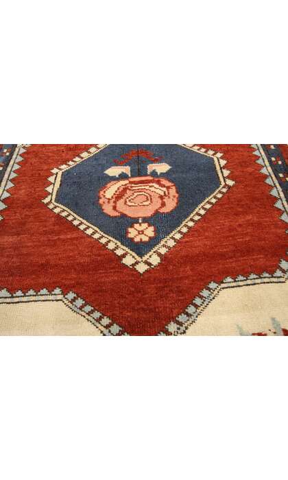 3 x 4 Vintage Turkish Oushak Rug 52422