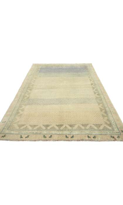 4 x 6 Vintage Turkish Oushak Rug 52423