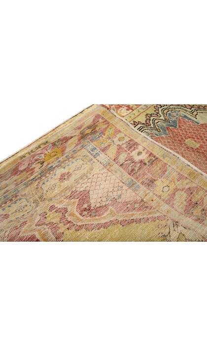 3 x 6 Vintage Turkish Oushak Rug 52424