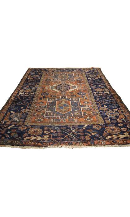 5 x 6 Antique Persian Karaja Heriz Rug 72988