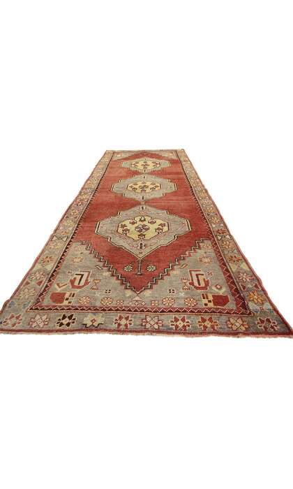 4 x 10 Vintage Turkish Oushak Rug 73891