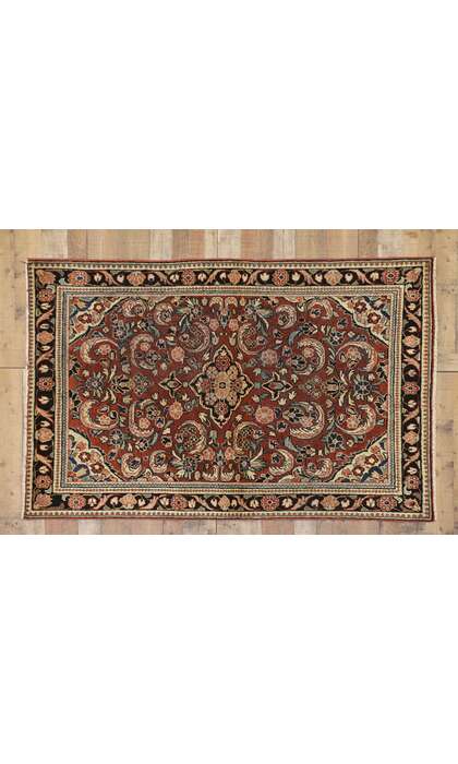 4 x 7 Vintage Persian Mahal Rug 75187