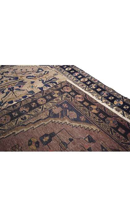 5 x 7 Antique Persian Hamadan Rug 75332