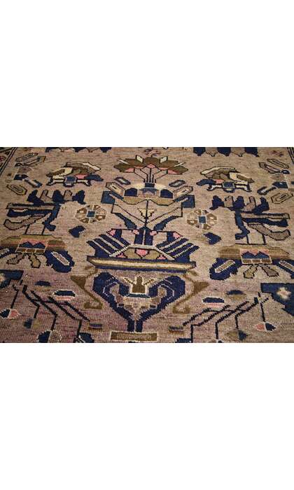 5 x 7 Antique Persian Hamadan Rug 75332