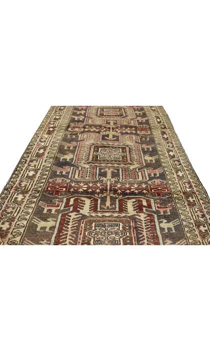 4 x 10 Vintage Persian Azerbaijan Rug 76524