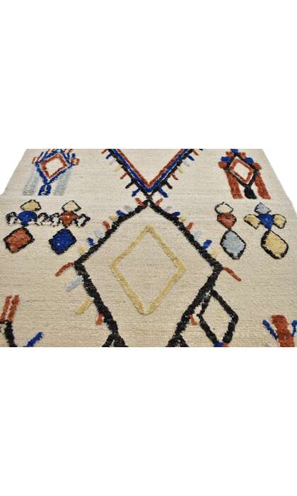4 x 6 Modern Moroccan High-Low Rug 80274