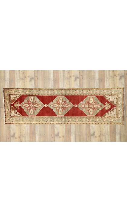 3 x 11 Vintage Turkish Oushak Rug 52402