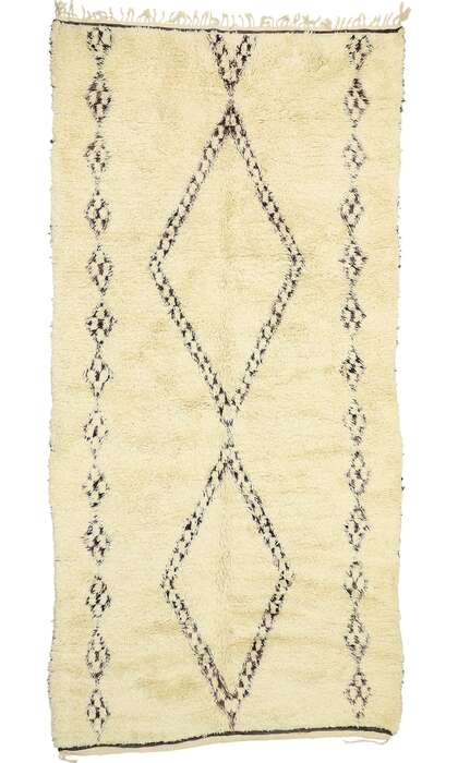 6 x 13 Organic Modern Beni Ourain Moroccan Rug 20769