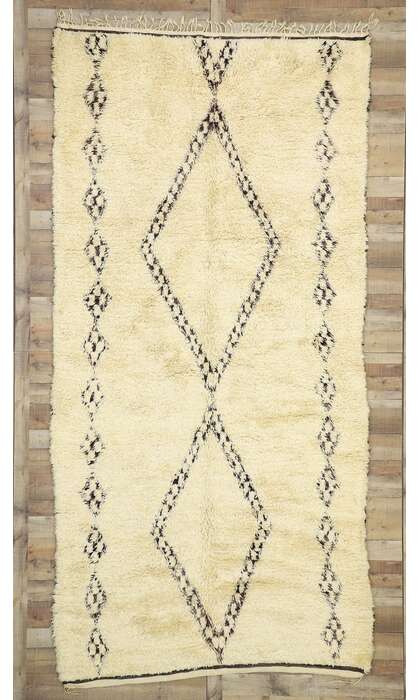 6 x 13 Organic Modern Beni Ourain Moroccan Rug 20769