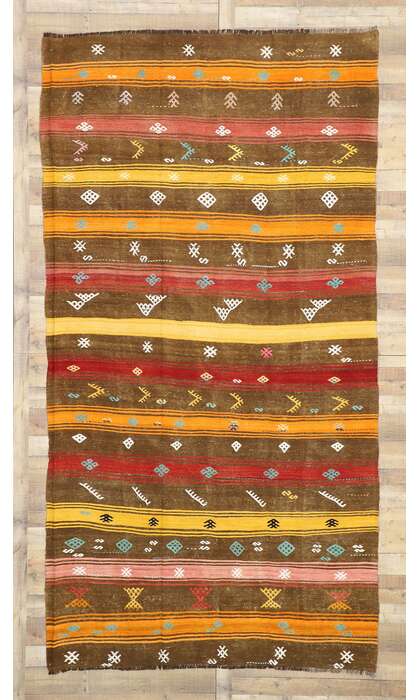 7 x 12 Vintage Turkish Kilim Rug 51074