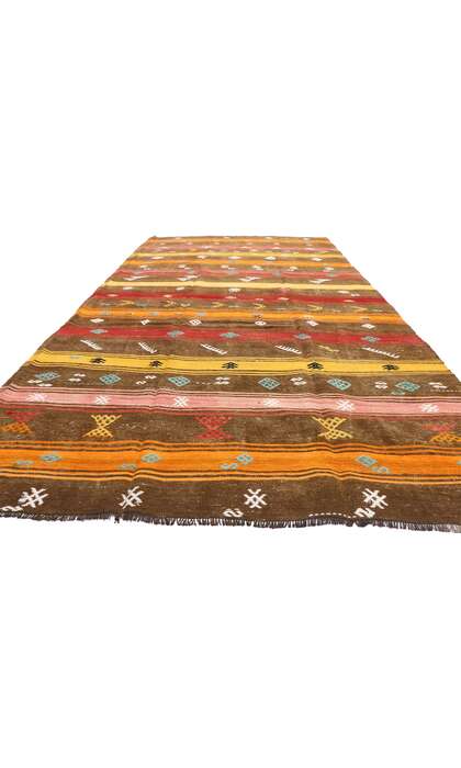 7 x 12 Vintage Turkish Kilim Rug 51074