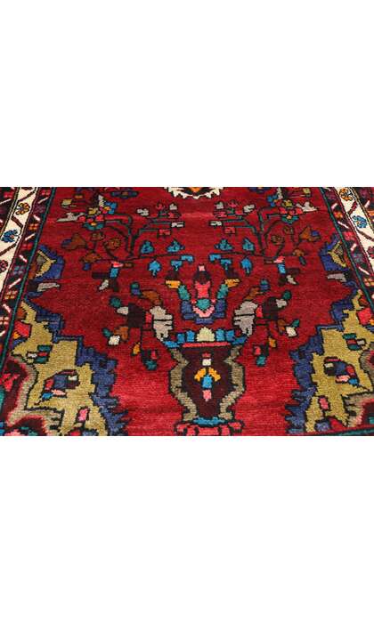 3 x 10 Vintage Persian Hamadan Rug 60184