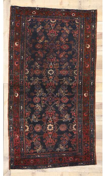 3 x 6 Antique Persian Hamadan Rug 71848