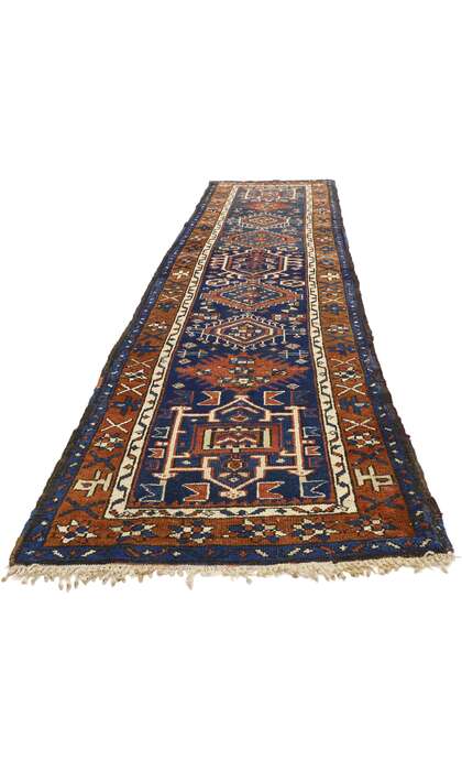 3 x 9 Antique Persian Karaja Heriz Runner 72591