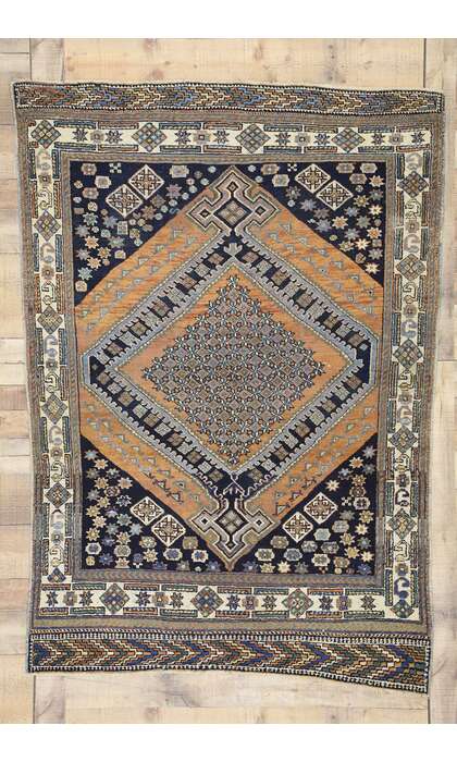 4 x 6 Antique Persian Afshar Rug 72738