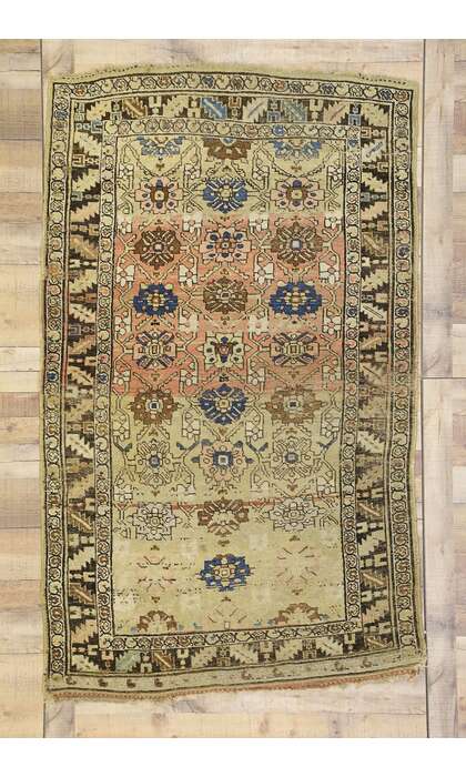 4 x 7 Antique Persian Bijar Rug 73214 w