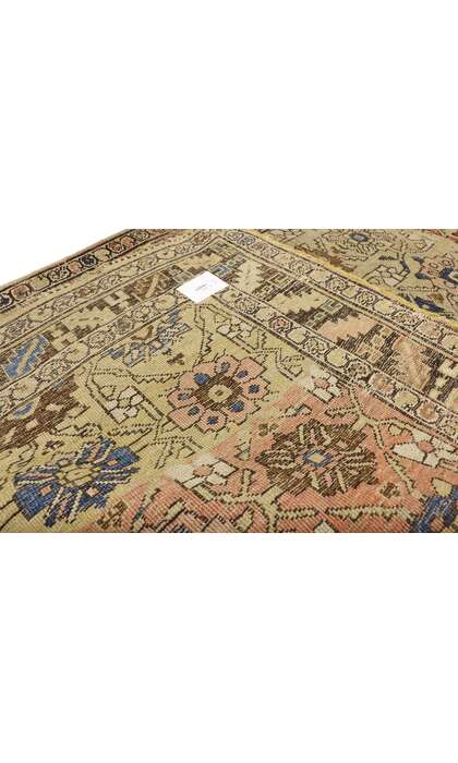 4 x 7 Antique Persian Bijar Rug 73214  backside