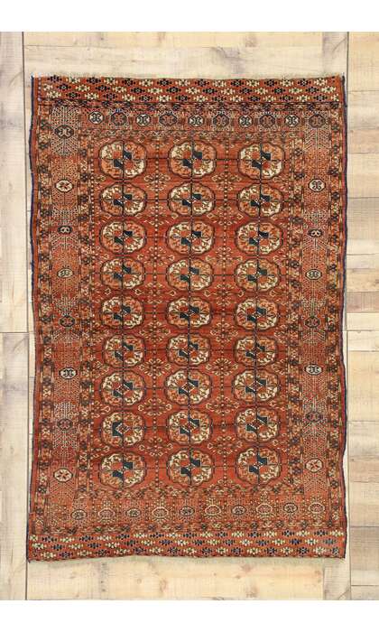 4 x 6 Antique Turkoman Tekke Rug 73274